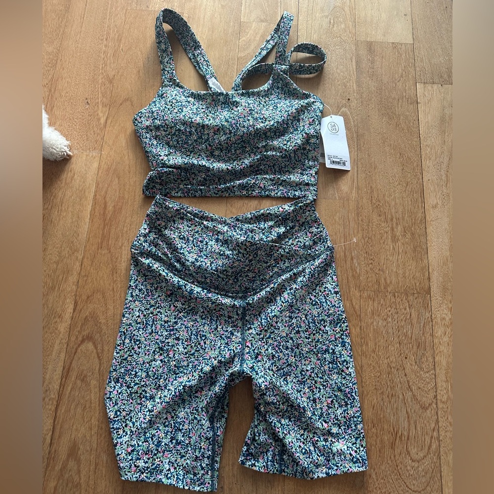 Floral workout set
